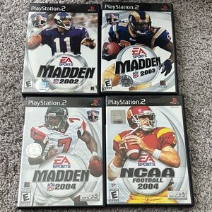 PlayStation 2 Madden and NCAA Football Game Bundle